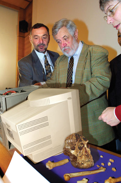 Archaeologists carefully examine the cryptic e-mail for more clues to its origin.